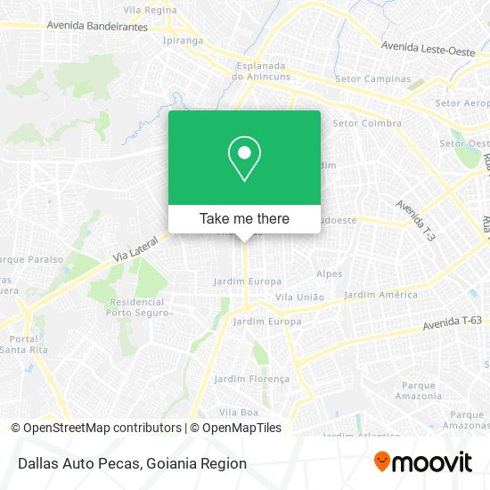 Mapa Dallas Auto Pecas