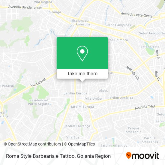 Roma Style Barbearia e Tattoo map