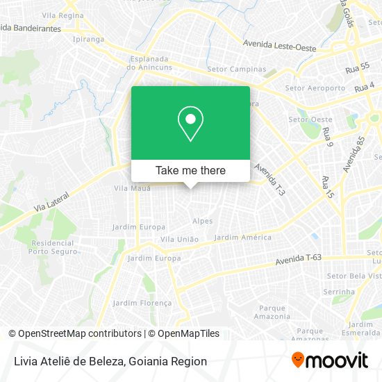 Livia Ateliê de Beleza map