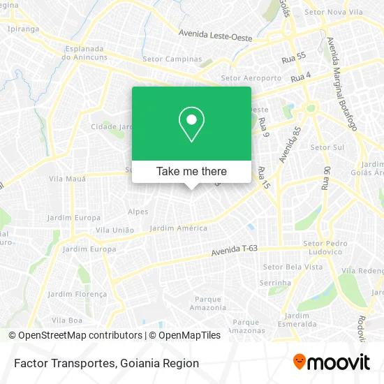 Factor Transportes map