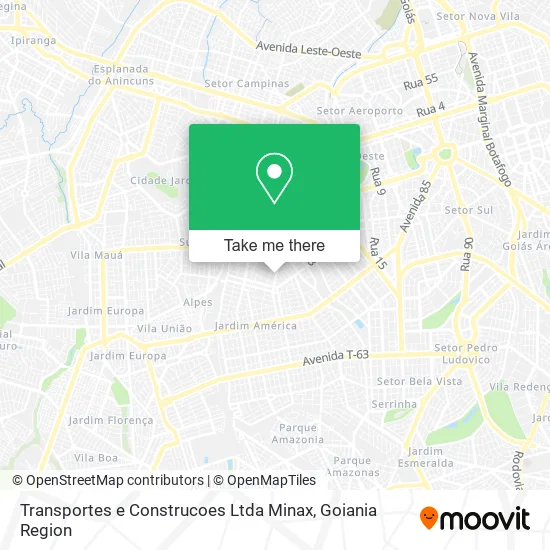 Transportes e Construcoes Ltda Minax map