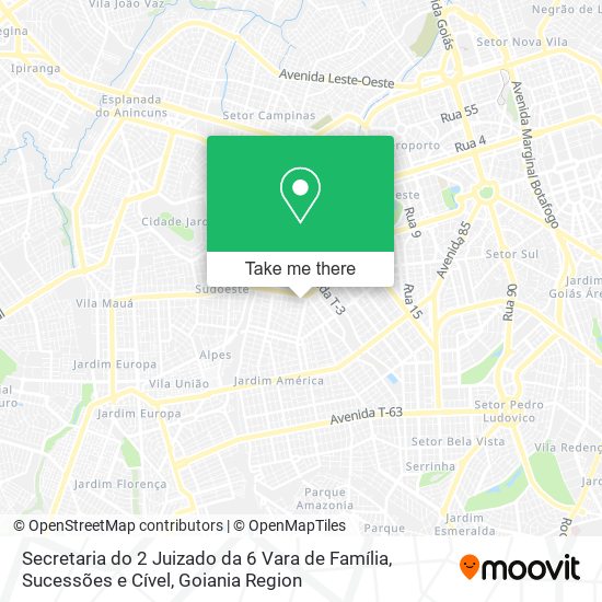 Mapa Secretaria do 2 Juizado da 6 Vara de Família, Sucessões e Cível