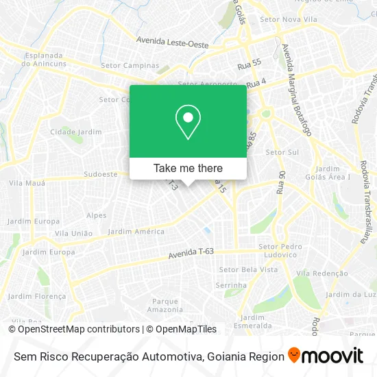 Sem Risco Recuperação Automotiva map