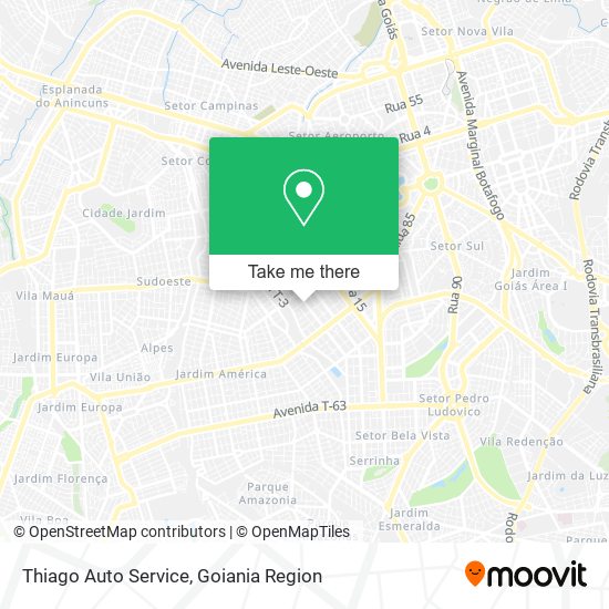 Thiago Auto Service map