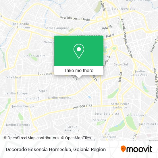 Decorado Essência Homeclub map