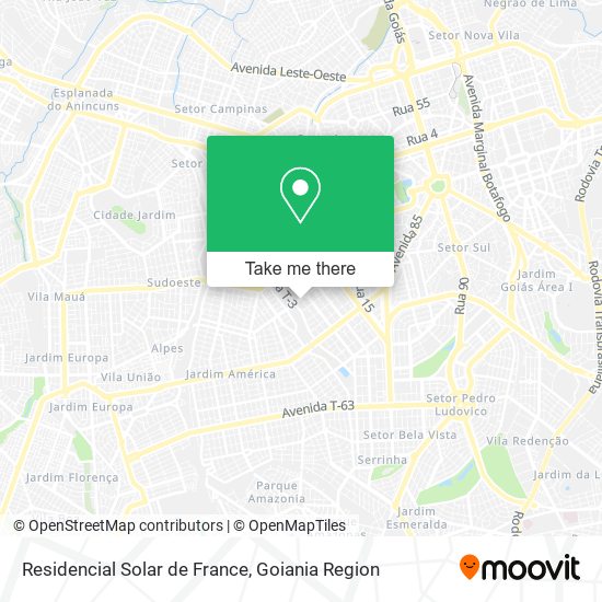 Residencial Solar de France map