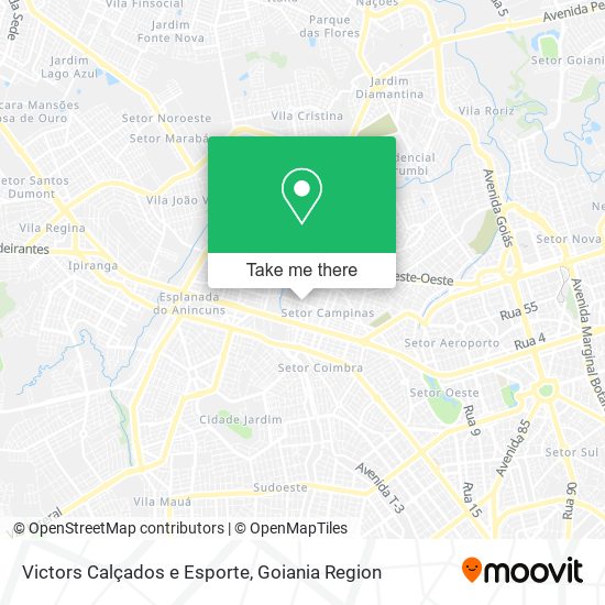 Victors Calçados e Esporte map