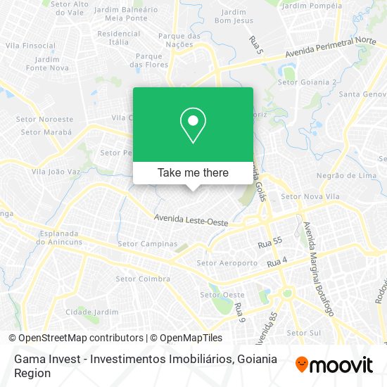 Gama Invest - Investimentos Imobiliários map