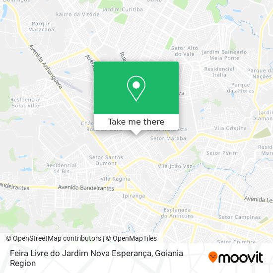 Mapa Feira Livre do Jardim Nova Esperança