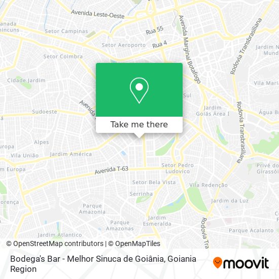Bodega's Bar - Melhor Sinuca de Goiânia map