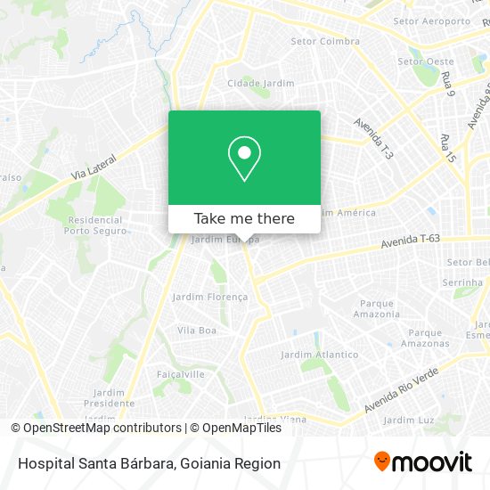 Hospital Santa Bárbara map