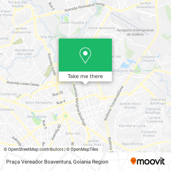 Mapa Praça Vereador Boaventura