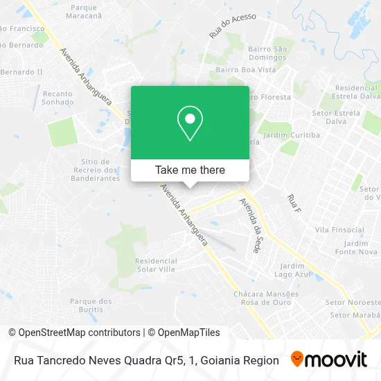 Rua Tancredo Neves Quadra Qr5, 1 map