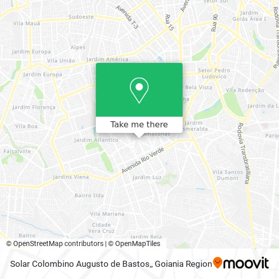 Solar Colombino Augusto de Bastos, map
