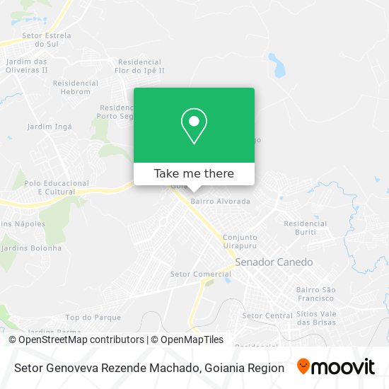 Setor Genoveva Rezende Machado map