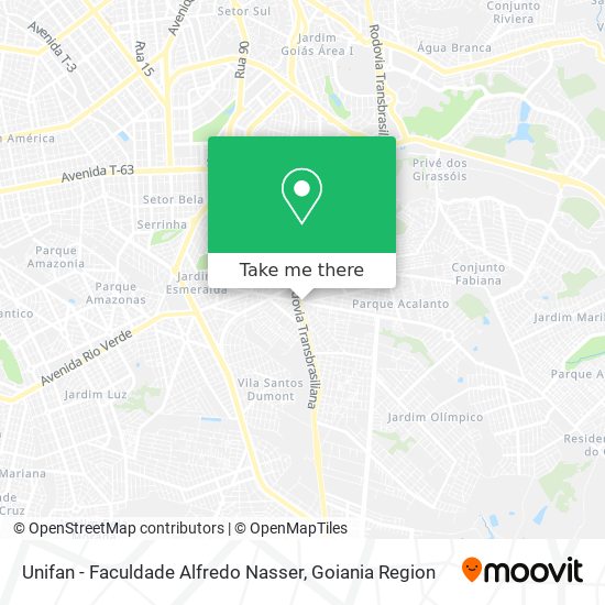 Mapa Unifan - Faculdade Alfredo Nasser