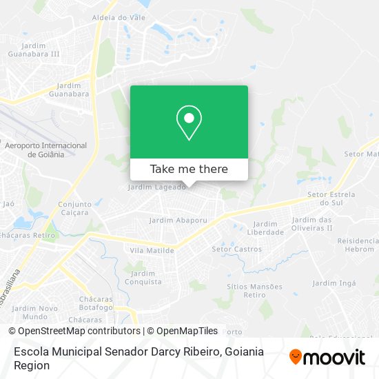 Mapa Escola Municipal Senador Darcy Ribeiro