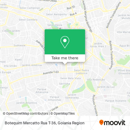 Botequim Mercatto Rua T-36 map
