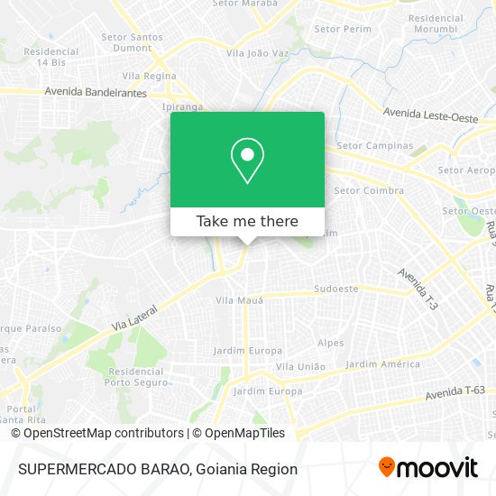 Mapa SUPERMERCADO BARAO