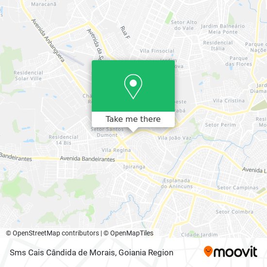 Mapa Sms Cais Cândida de Morais