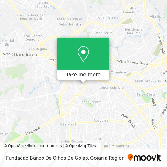 Mapa Fundacao Banco De Olhos De Goias