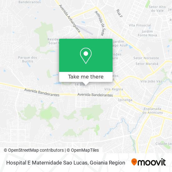 Hospital E Maternidade Sao Lucas map