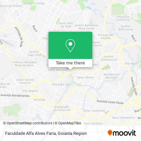 Mapa Faculdade Alfa Alves Faria