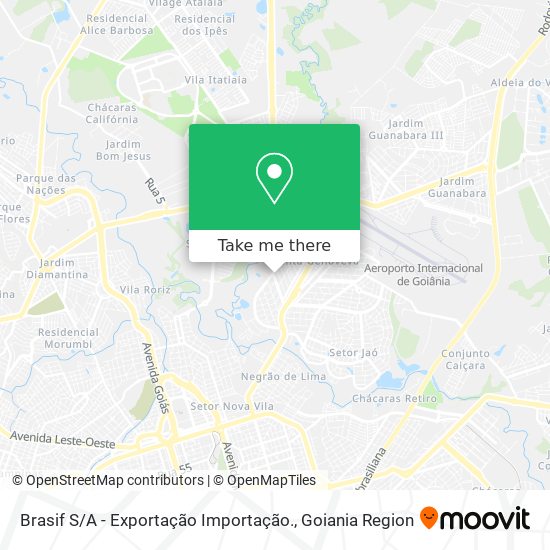 Brasif S / A - Exportação Importação. map