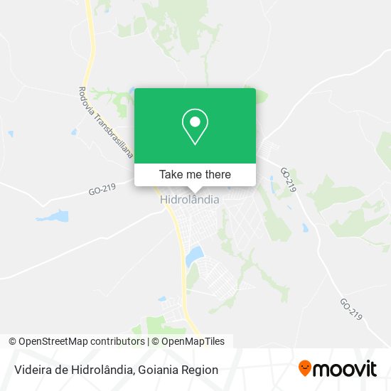 Videira de Hidrolândia map