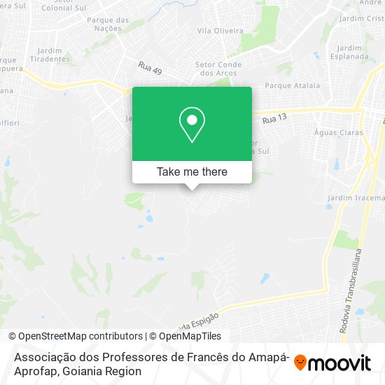 Associação dos Professores de Francês do Amapá-Aprofap map