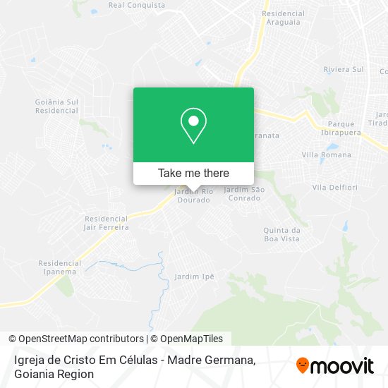 Igreja de Cristo Em Células - Madre Germana map