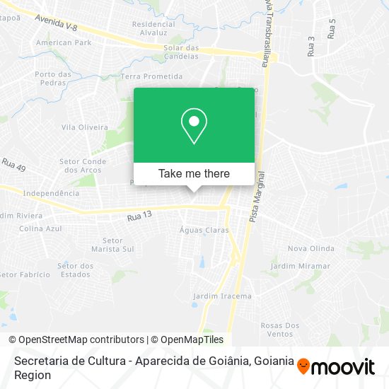 Secretaria de Cultura - Aparecida de Goiânia map