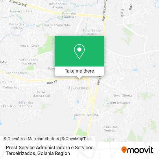 Mapa Prest Service Administradora e Servicos Terceirizados