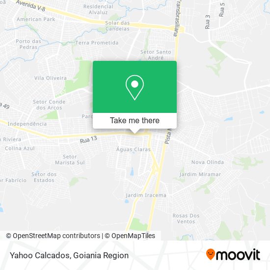 Yahoo Calcados map