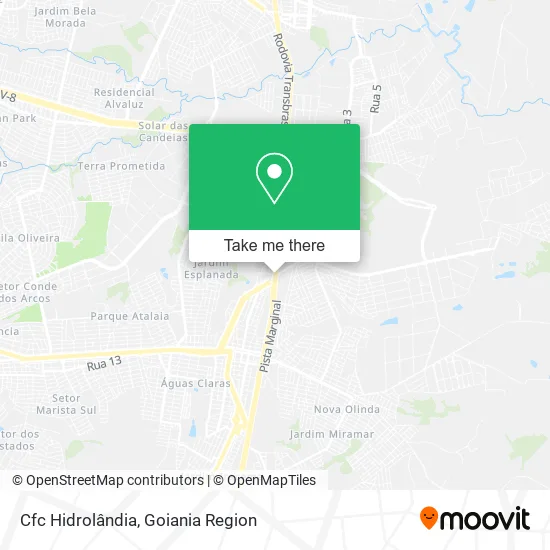 Cfc Hidrolândia map