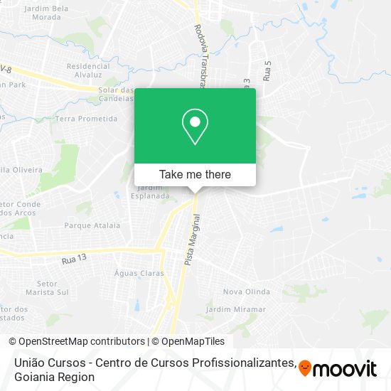 União Cursos - Centro de Cursos Profissionalizantes map