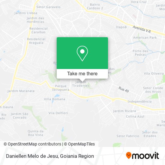 Daniellen Melo de Jesu map