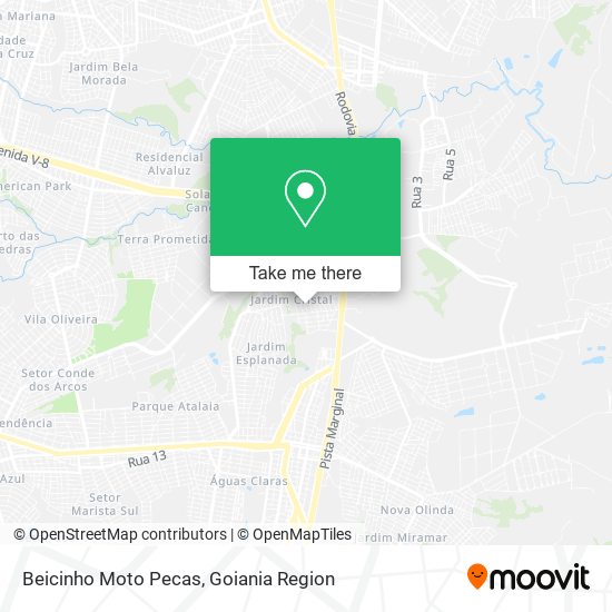 Beicinho Moto Pecas map