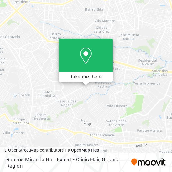 Mapa Rubens Miranda Hair Expert - Clinic Hair