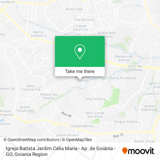 Igreja Batista Jardim Célia Maria - Ap. de Goiânia - GO map