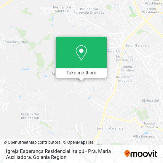 Igreja Esperança Residencial Itaipú - Pra. Maria Auxiliadora map