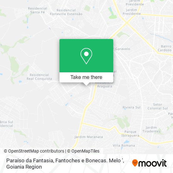 Paraíso da Fantasia, Fantoches e Bonecas. Melo ' map