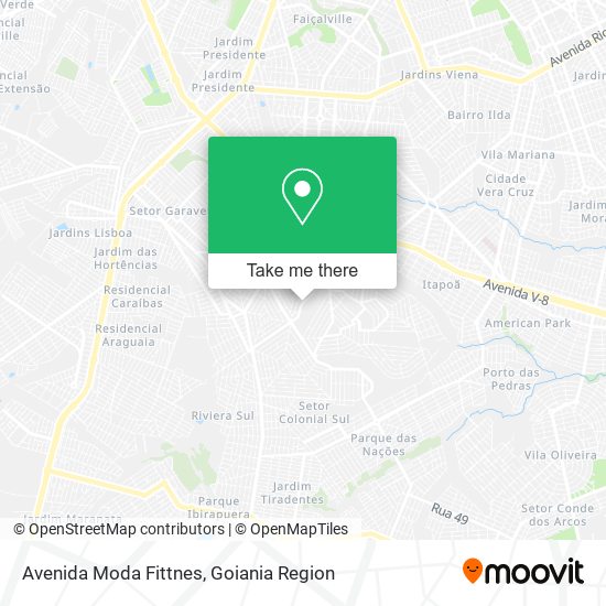 Avenida Moda Fittnes map