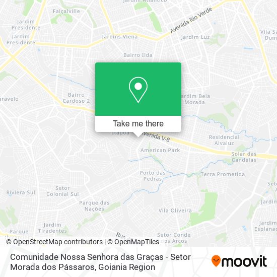 Comunidade Nossa Senhora das Graças - Setor Morada dos Pássaros map