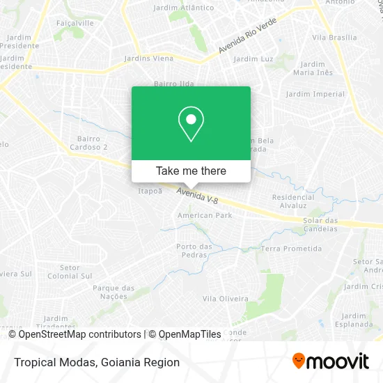 Tropical Modas map