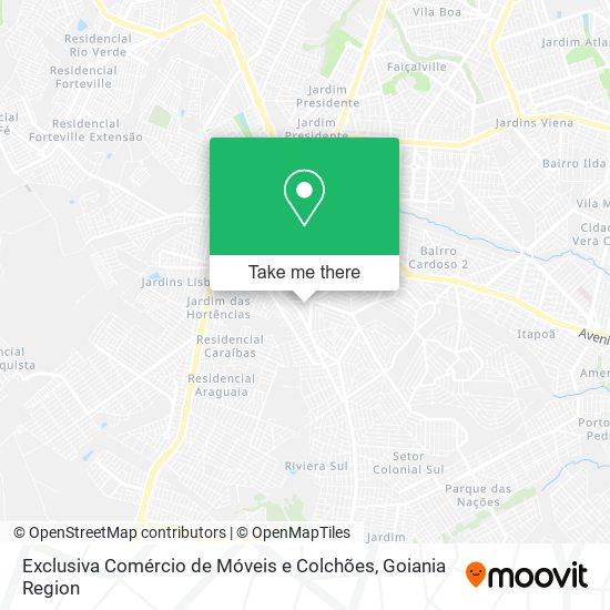 Exclusiva Comércio de Móveis e Colchões map