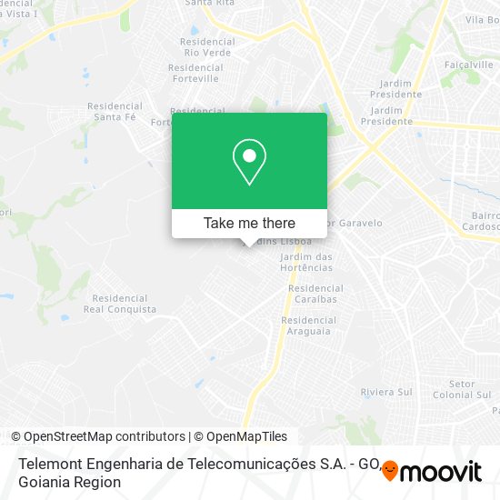 Telemont Engenharia de Telecomunicações S.A. - GO map