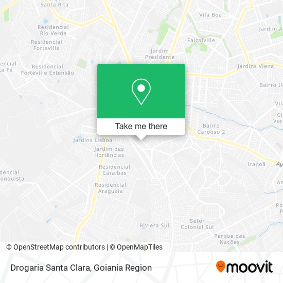 Mapa Drogaria Santa Clara