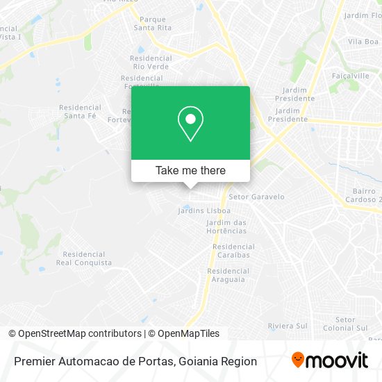 Premier Automacao de Portas map
