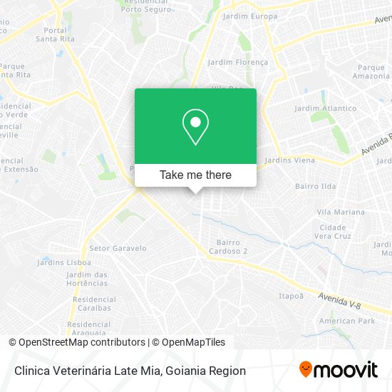 Clinica Veterinária Late Mia map